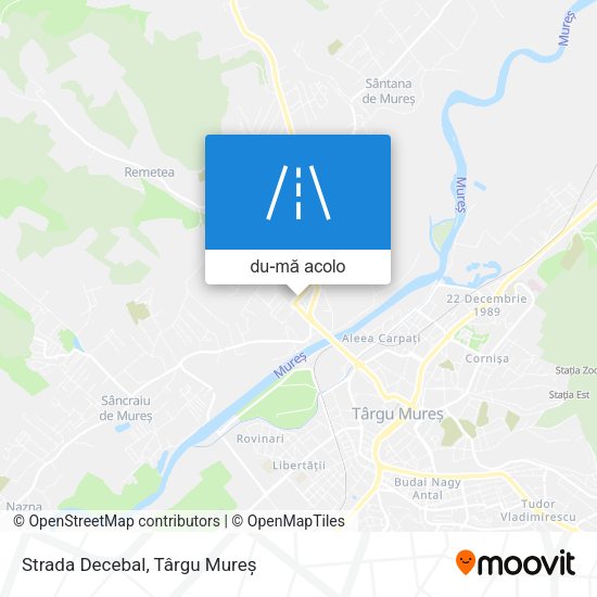 Hartă Strada Decebal