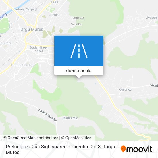 Hartă Prelungirea Căii Sighișoarei În Direcția Dn13