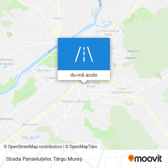 Hartă Strada Panseluțelor