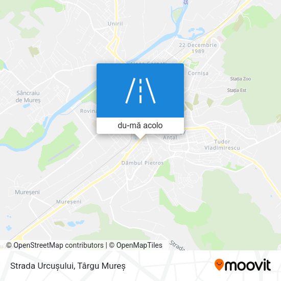 Hartă Strada Urcușului