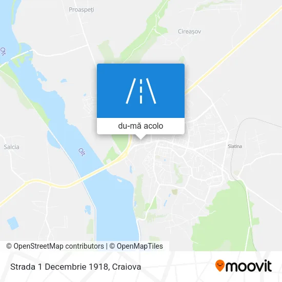 Hartă Strada 1 Decembrie 1918