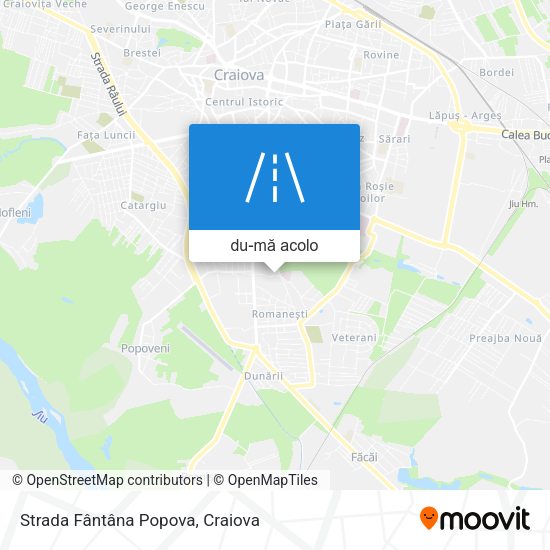 Hartă Strada Fântâna Popova