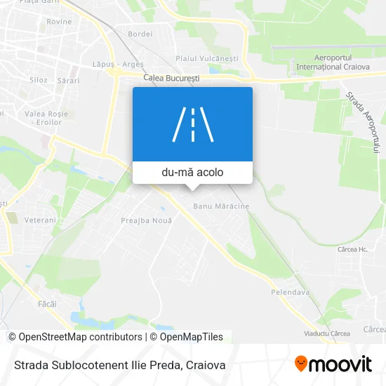 Hartă Strada Sublocotenent Ilie Preda