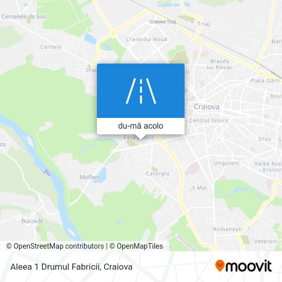 Hartă Aleea 1 Drumul Fabricii
