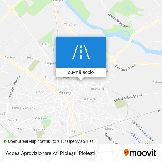 Hartă Acces Aprovizionare Afi Ploiești
