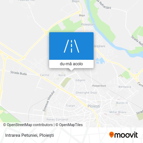 Hartă Intrarea Petuniei