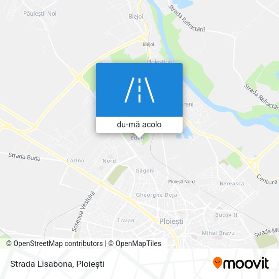Hartă Strada Lisabona