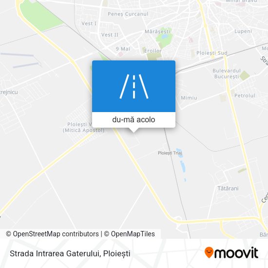 Hartă Strada Intrarea Gaterului