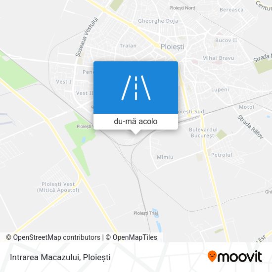 Hartă Intrarea Macazului