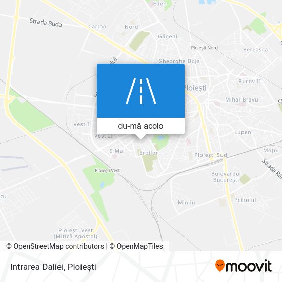 Hartă Intrarea Daliei