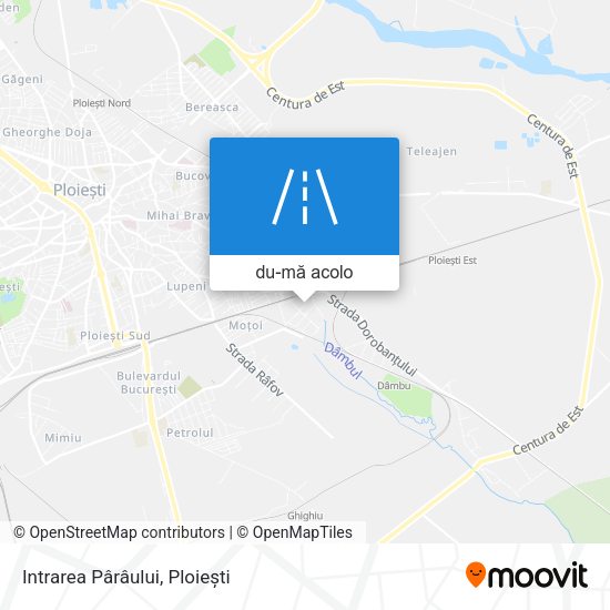 Hartă Intrarea Pârâului