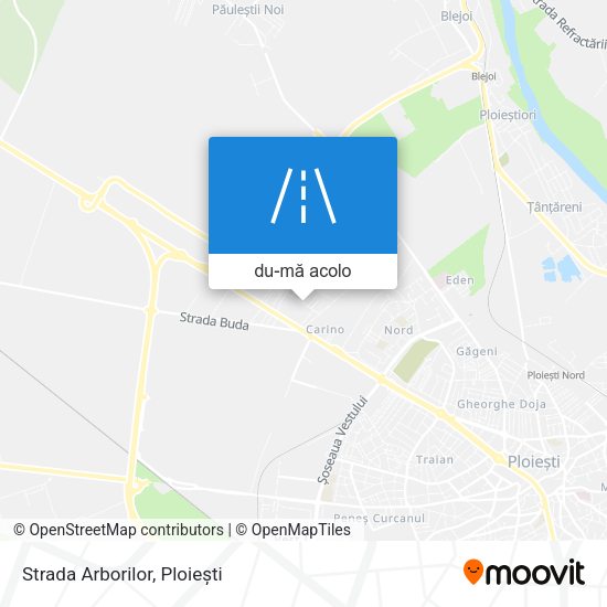 Hartă Strada Arborilor