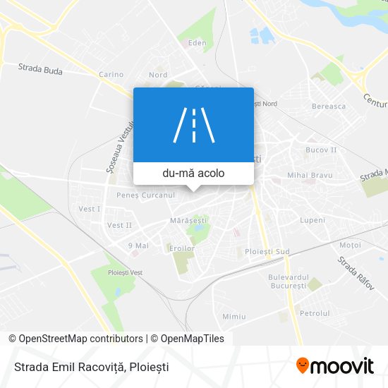 Hartă Strada Emil Racoviță