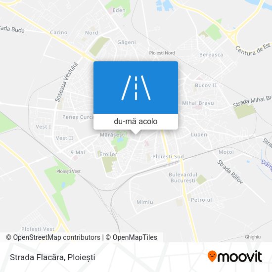 Hartă Strada Flacăra