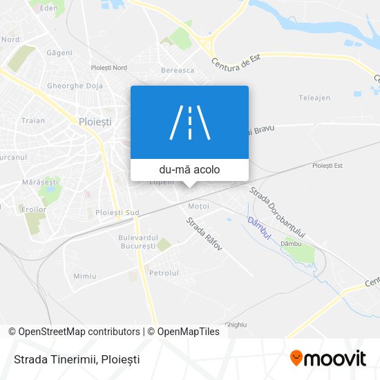 Hartă Strada Tinerimii