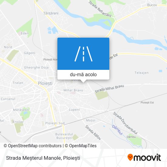 Hartă Strada Meșterul Manole
