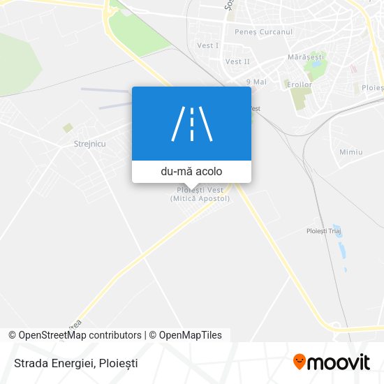 Hartă Strada Energiei