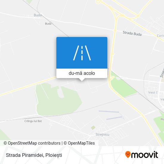 Hartă Strada Piramidei