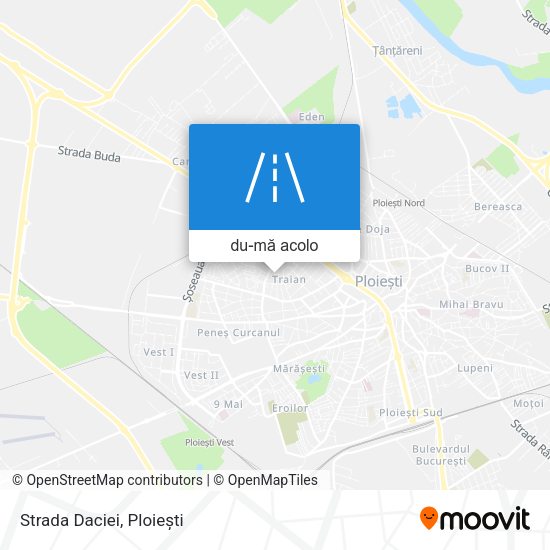 Hartă Strada Daciei