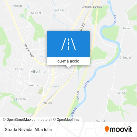 Hartă Strada Nevada