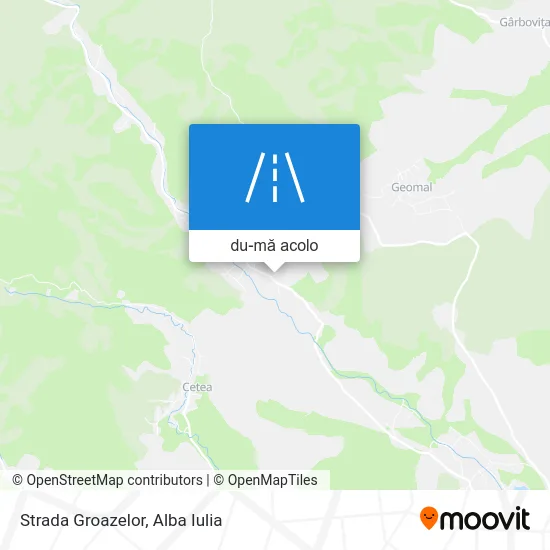 Hartă Strada Groazelor