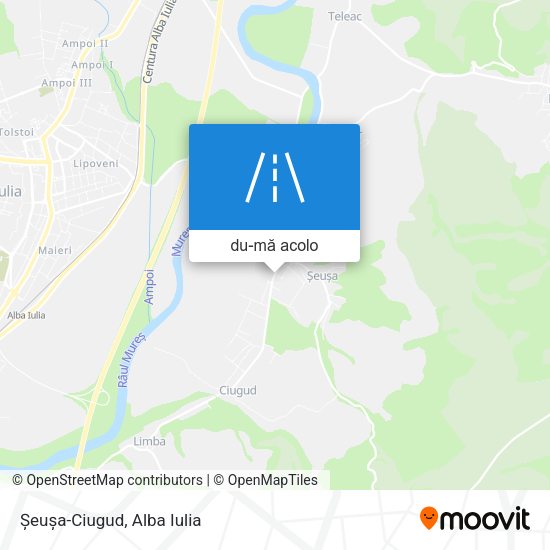 Hartă Șeușa-Ciugud