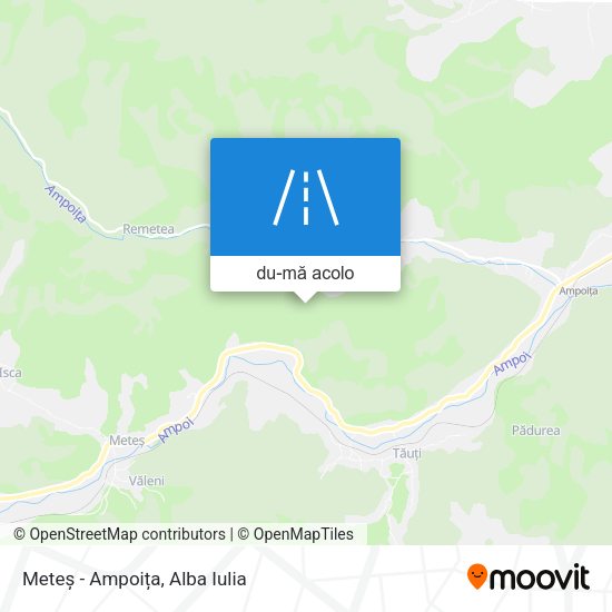Hartă Meteș - Ampoița