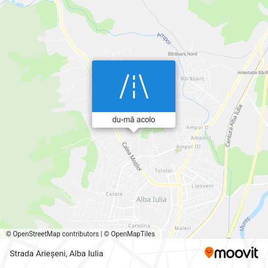 Hartă Strada Arieșeni