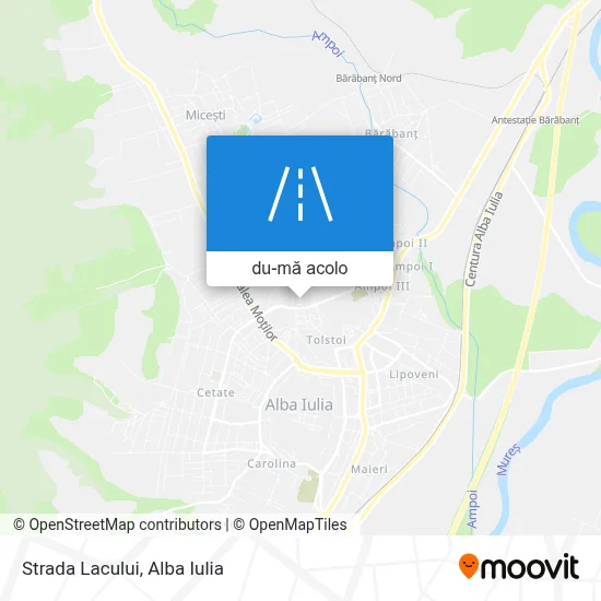 Hartă Strada Lacului
