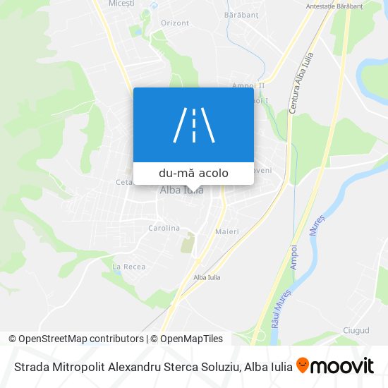 Hartă Strada Mitropolit Alexandru Sterca Soluziu