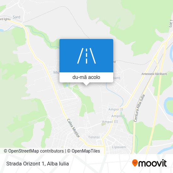 Hartă Strada Orizont 1