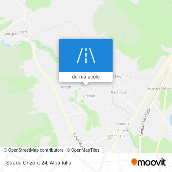 Hartă Strada Orizont 24