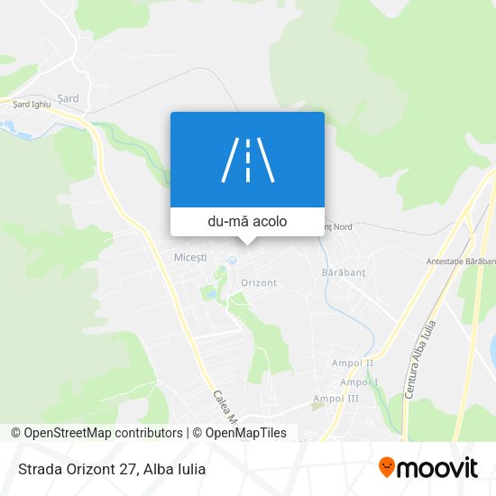 Hartă Strada Orizont 27
