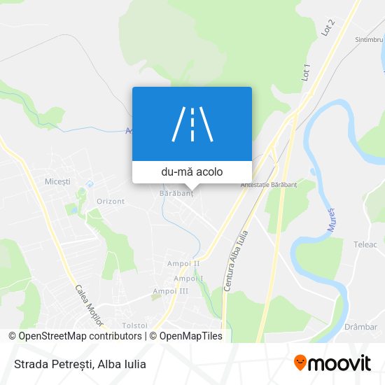 Hartă Strada Petrești