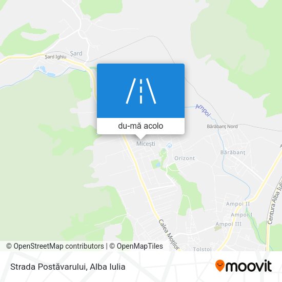 Hartă Strada Postăvarului