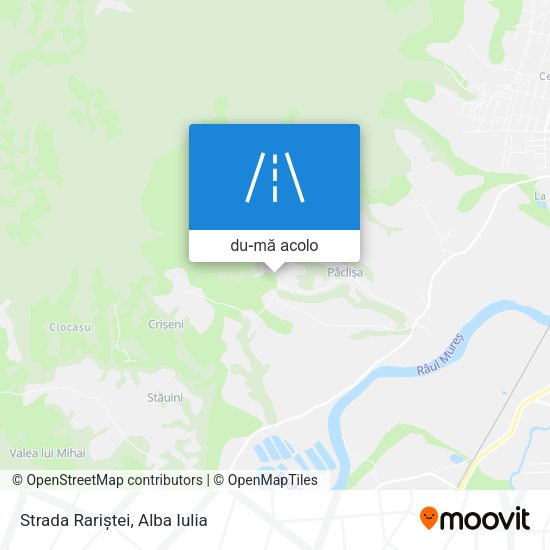 Hartă Strada Rariștei