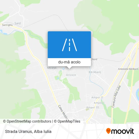 Hartă Strada Uranus