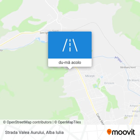 Hartă Strada Valea Aurului
