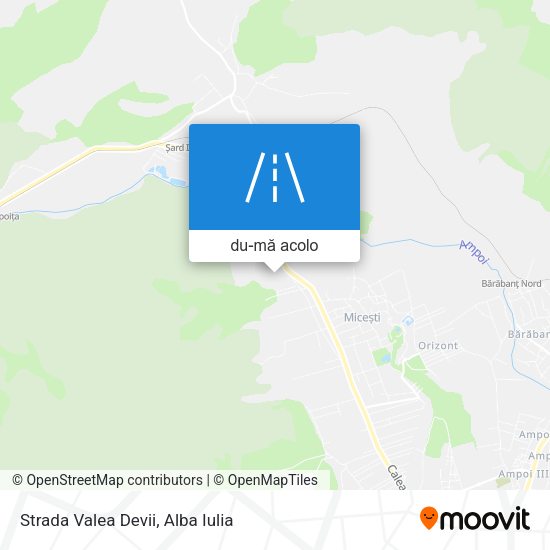 Hartă Strada Valea Devii