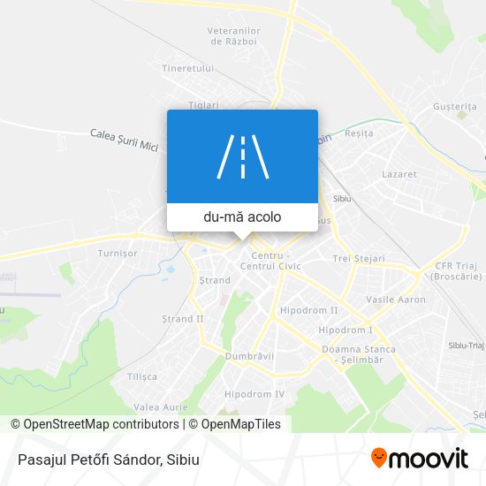 Hartă Pasajul Petőfi Sándor