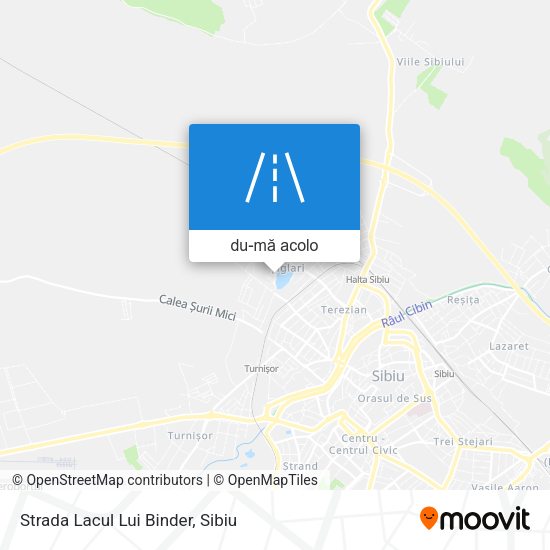 Hartă Strada Lacul Lui Binder