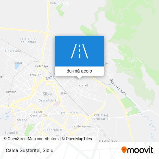 Hartă Calea Gușteriței