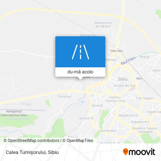 Hartă Calea Turnișorului