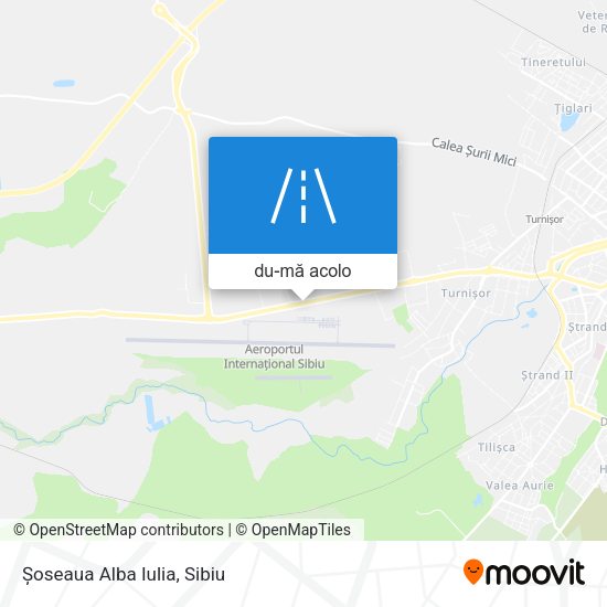 Hartă Șoseaua Alba Iulia