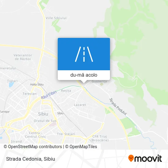 Hartă Strada Cedonia