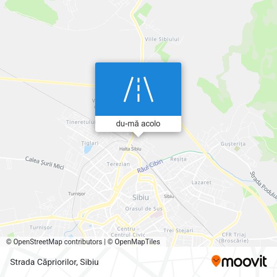 Hartă Strada Căpriorilor