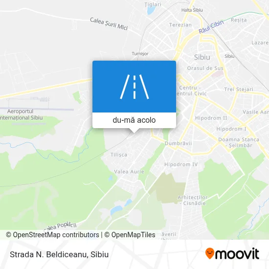 Hartă Strada N. Beldiceanu