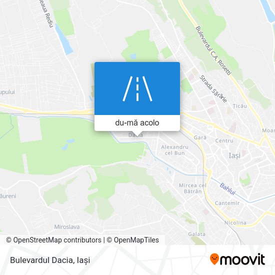 Hartă Bulevardul Dacia