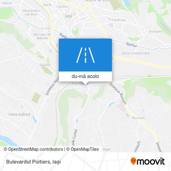 Hartă Bulevardul Poitiers