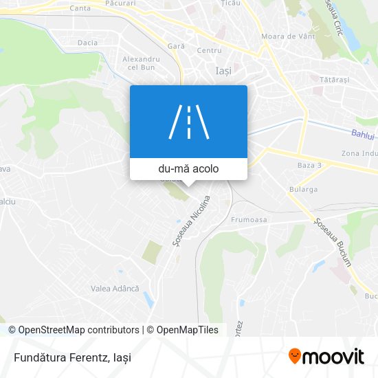 Hartă Fundătura Ferentz